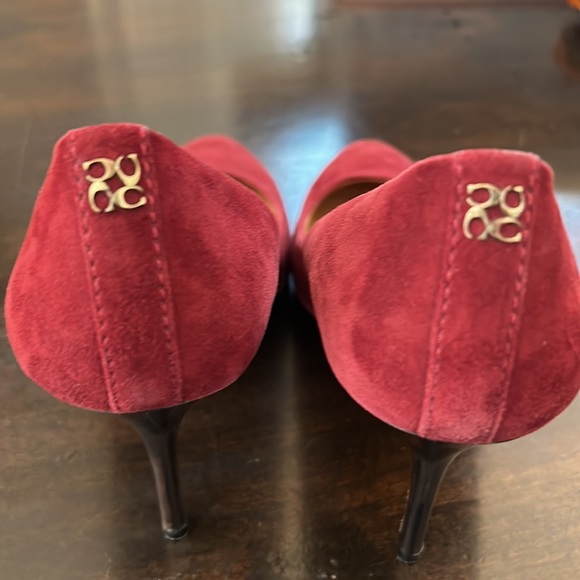 Coach pumps heels in burgundy suede - beautiful! - Picture 4 of 9